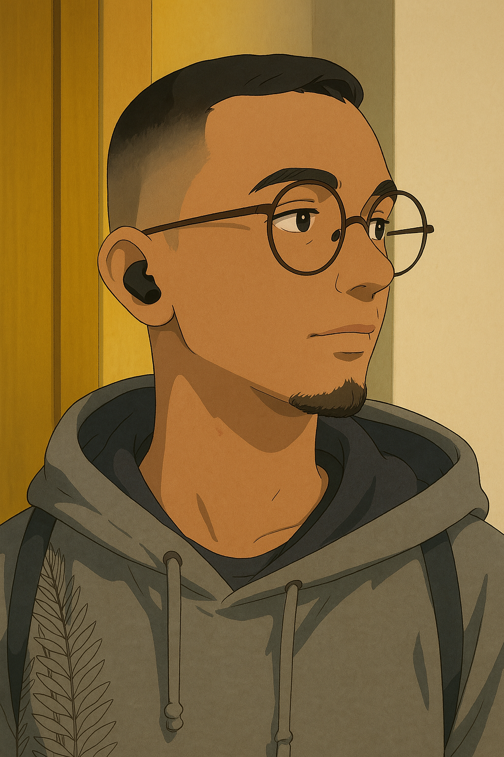 Minha imagem em estilo Ghibli